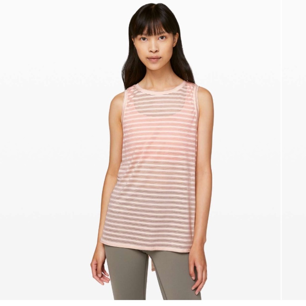Lululemon Meet Halfway Tank *Striped NWT
